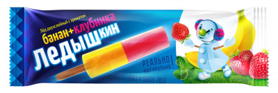 "Ледышкин" Банан-Клубника фруктовый лед 60г